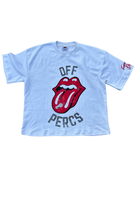 TRAPRENEUR DEPT. OFF-PERCS WHITE SHIRT